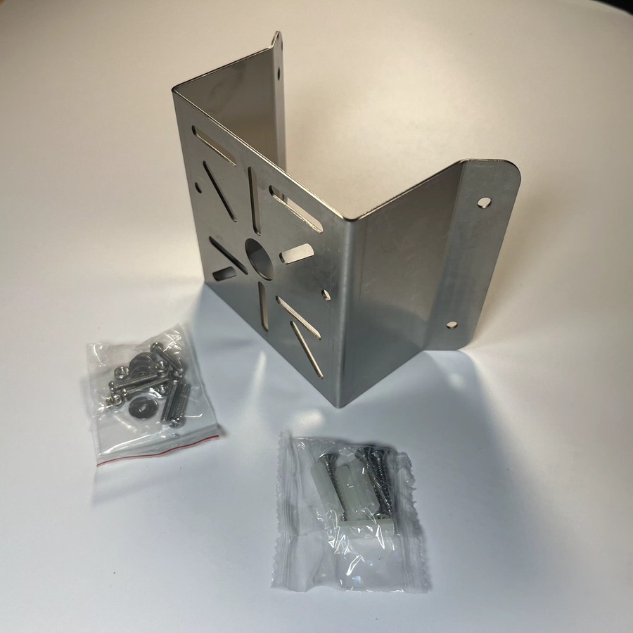 2 Stück ACDML Wand-Eckhalterung aus Metall in Silber für CCTV-Sicherheits-PTZ-Kameras als Weitwinkeladapter - Bild 4