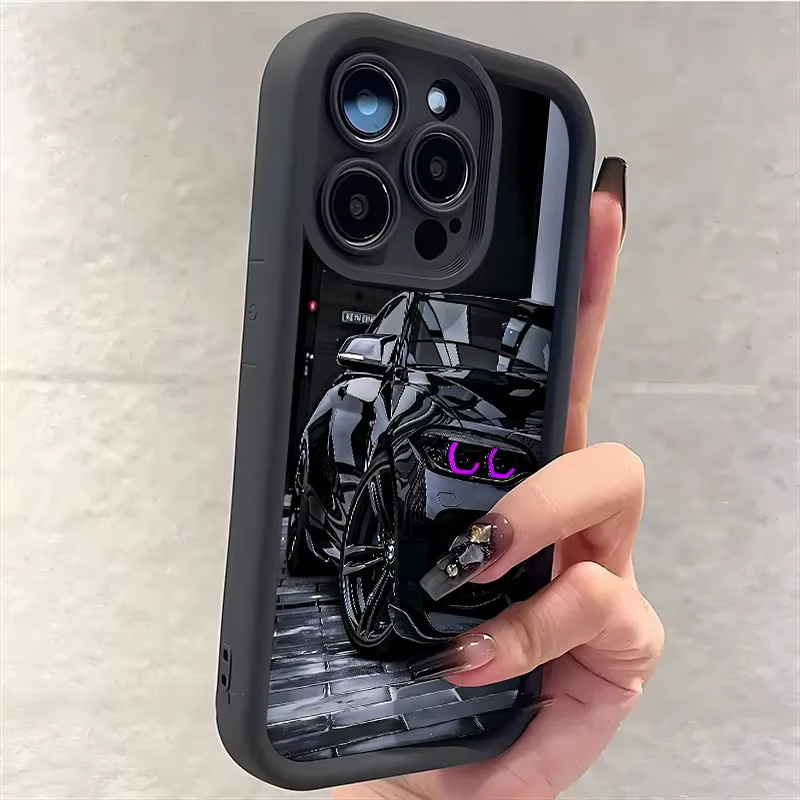 Schwarze Sportwagen Handyhülle für Samsung Galaxy A-Serie 4G und 5G Rückseiten-Cover - Bild 3