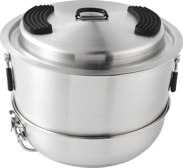 23-teiliges Camping Kochgeschirr-Set in Alloy-Grün und Silber - Bild 1