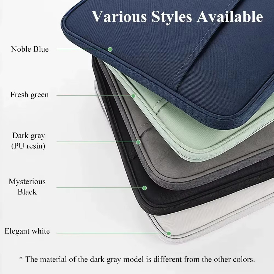Qukam Tablet-Hülle und Laptoptasche für 11–13 Zoll, gepolsterte Tragetasche in Schwarz, passend für iPad, MacBook, Xiaomi, ASUS, Huawei und Lenovo - Bild 4