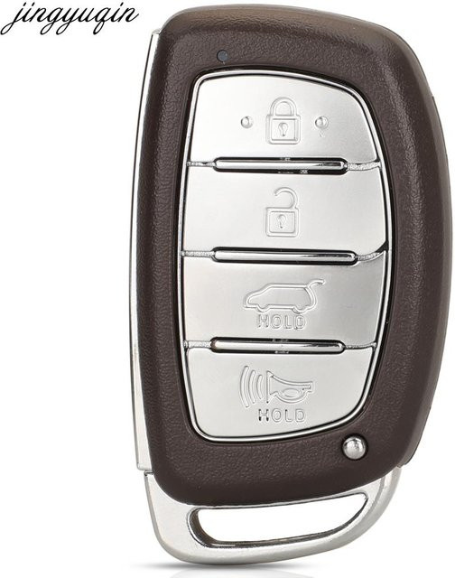 Jingyuqin Smart Auto Schlüssel Shell mit 4 Tasten für Hyundai Tucson 2016 bis 2020, Fernbedienung Fob Gehäuse ohne Batterie - Bild 1