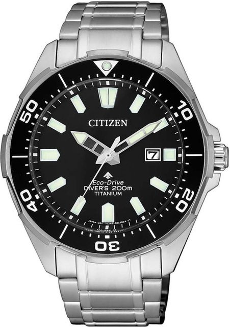 Citizen Armbanduhr, Solar, Titanium, Schwarz, 44 mm, Herren, 20 ATM - Bild 1