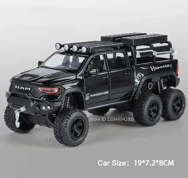 Linyi toy car Mammutwidder Pickup, Miniaturmodell, 1:32, mit Sound und Licht, ab 14 Jahren - Bild 1