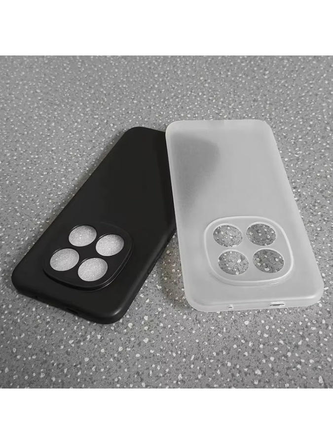 EUCAGR Weiche TPU-Handyhülle für Xiaomi POCO M8 Pro 5G und Poco M8, Matte Silikon Schutzhülle in Schwarz oder Weiß - Bild 3