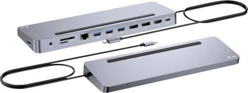i-tec USB-C Dockingstation aus Metall mit ergonomischem Design, Triple 4K UHD Display Unterstützung, Silber - Bild 2