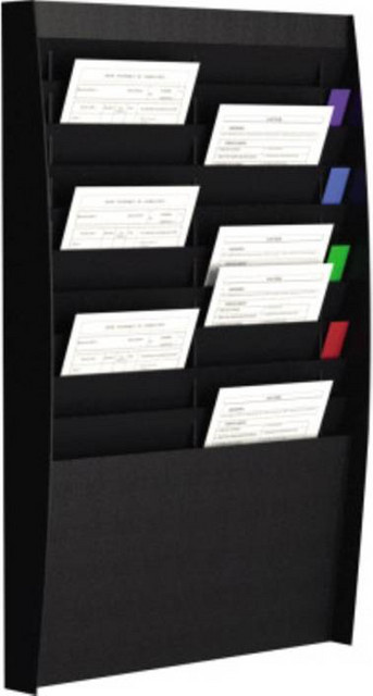 Paperflow Prospekthalter A4 mit 2x10 Fächern in Grau und Schwarz, B: 54,4 cm, H: 86,5 cm, T: 10,6 cm - Bild 1