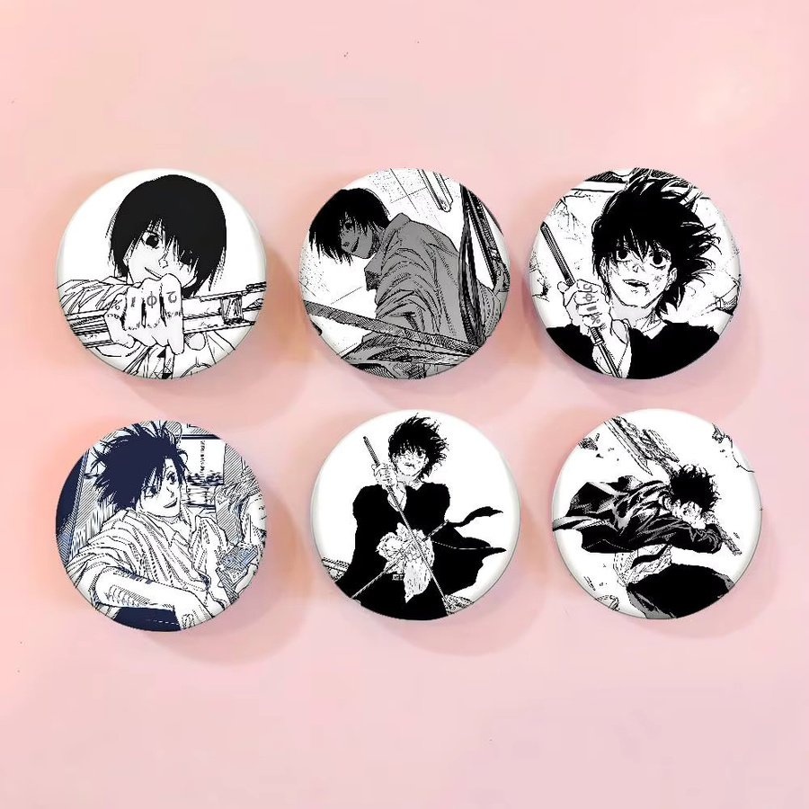 Brosche Metall, Yoichi Nagumo Taro Sakamoto Abzeichen, Weißblech, Soft Button Pin - Bild 2