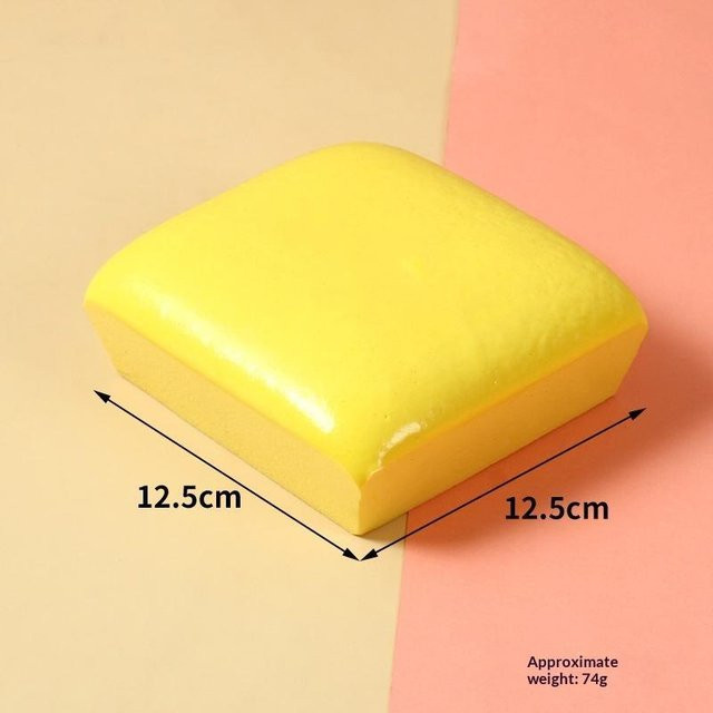 Klebriger Toast Dekompressionsspielzeug, Langsam Rückprallend, Weich, Quetschbar, Sensorisches Fidget Spielzeug - Bild 1
