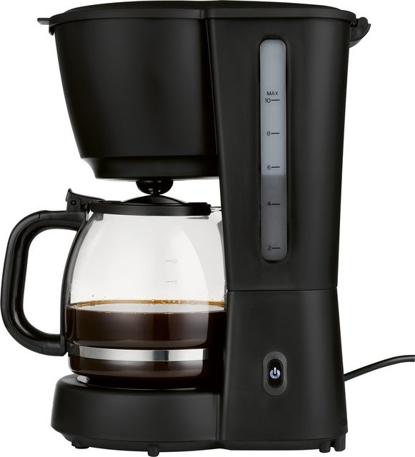 Silvercrest Kaffeemaschine SKMK 1000 A1 Schwarz mit Glaskanne und Warmhaltefunktion - Bild 1