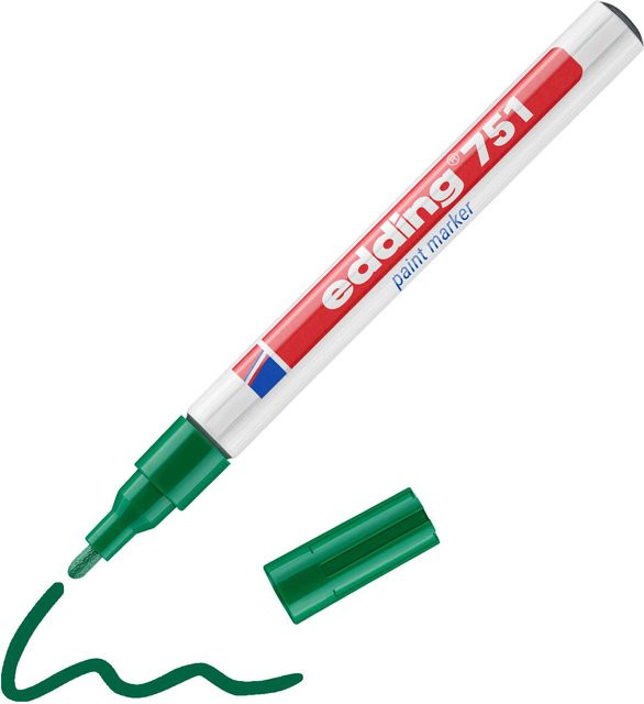 Edding Lackmarker 751 Permanent Marker Grün 1 mm - Bild 3
