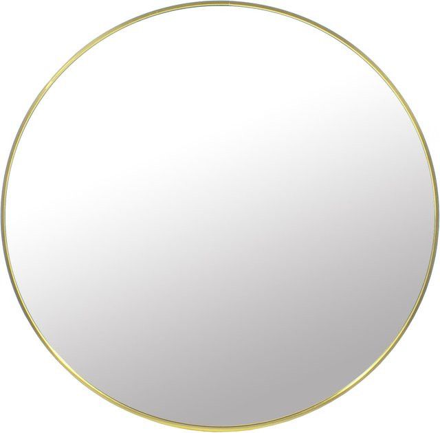 Runder Wandspiegel OSKAR aus Metall in Gold, Durchmesser: 70 cm, Tiefe: 3,5 cm - Bild 1