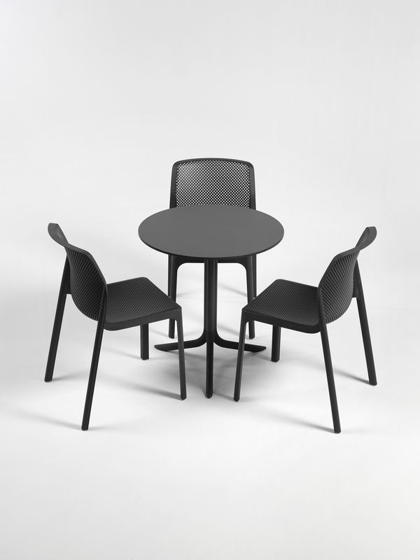 Nardi Bit Stuhl in Schwarz aus Kunststoff für Garten, Balkon und Terrasse - Bild 3