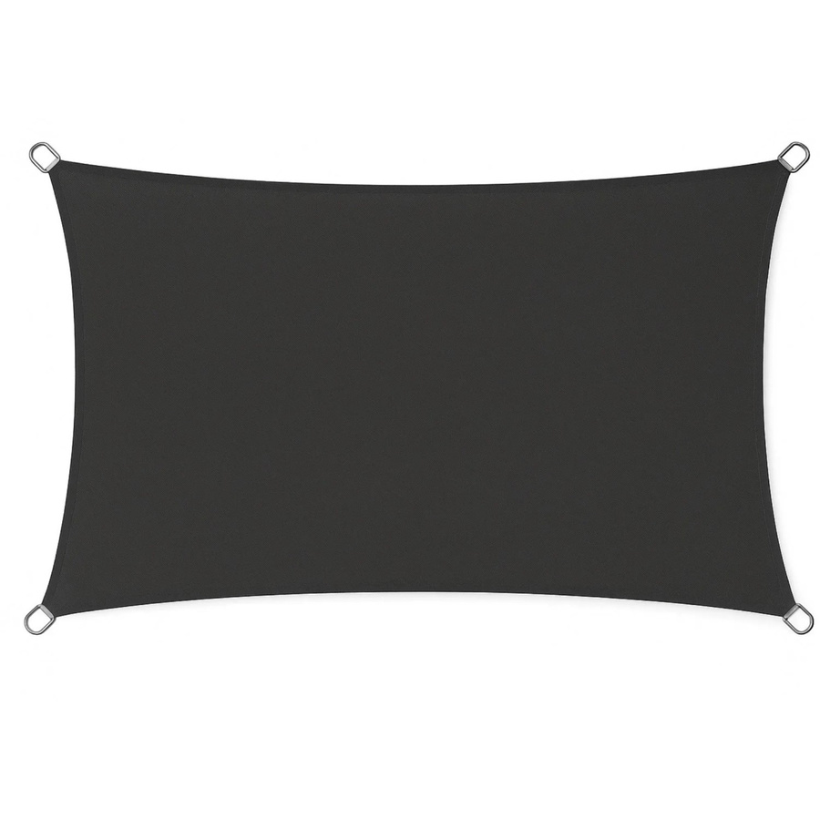 Osoltus Sonnensegel Capri Rechteckig Dunkelgrau Wasserabweisend mit UPF 50+ B: 300 cm, T: 200 cm - Bild 2
