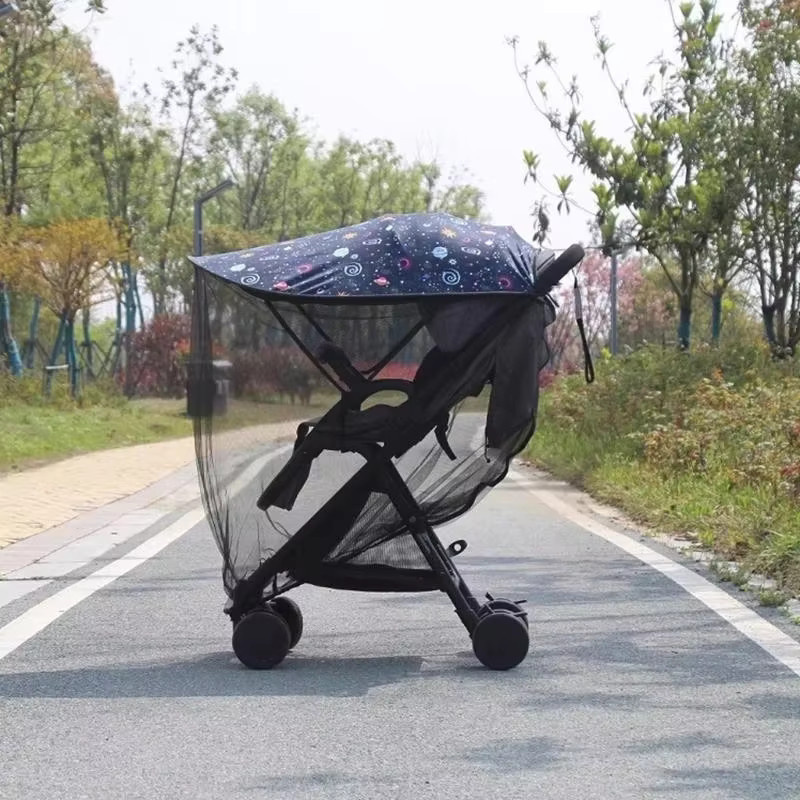 J15U Kinderwagen-Sonnenschutz Abdeckung in Lila für Babys mit einfacher Installation - Bild 1