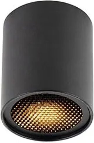 QAZQA Design-Aufbaustrahler Tubo Honey in Schwarz, GU10, dimmbar, Aluminium, Durchmesser: 50 mm - Bild 1