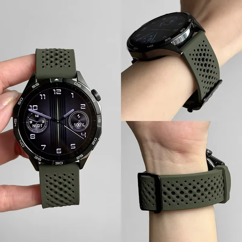 Xiaomi Uhrenarmband Silikon, 22 mm, Schwarz, Unisex - Bild 1