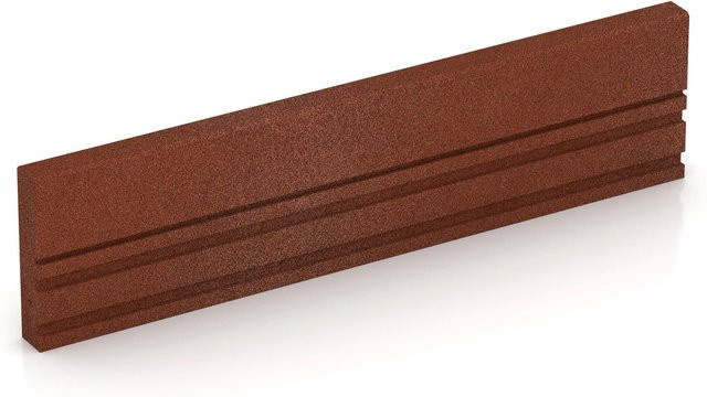 WARCO Gummi-Tiefbord in Ziegelrot, B/T/H: 100 x 5 x 25 cm - Bild 1