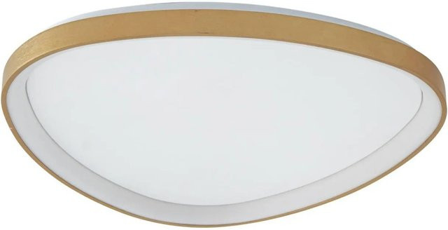 Lucande LED Deckenleuchte Asken Modern in Gold Messing aus Aluminium, 1-flammig - Bild 1