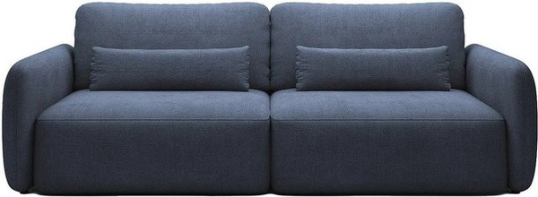 Schlafsofa VOPOZA in Marineblau mit Polsterung und Schlaffunktion, Breite: 238 cm
