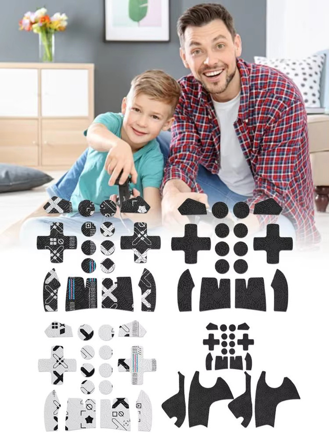 Flydigi Vader5 Pro Anti-Slip Aufkleber in Schwarz für verbesserten Grip und Schweißschutz - Bild 6