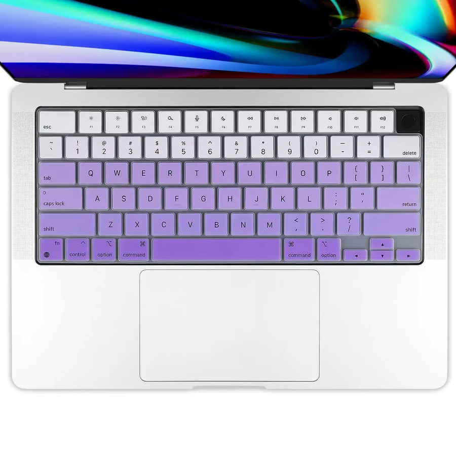 Transparente Tastaturabdeckung für MacBook Pro 14 und 16 Zoll sowie MacBook Air 13,6 und 15,3 Zoll M2 M3 - Bild 5