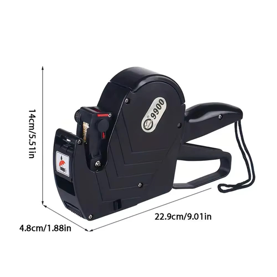 MrLabel MX-9900 Preisschildpistole, einreihige manuelle 8-stellige Preisauszeichner aus Kunststoff für den Einzelhandel und Supermärkte - Bild 2