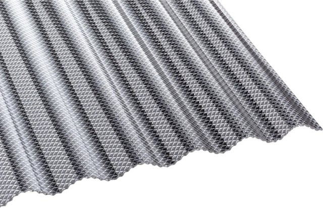 Tejemacro PC-Lichtwellplatte S76/18 aus Polycarbonat, transparent, B/H: 104,5 x 500 cm, Dicke: 2,8 mm - Bild 1