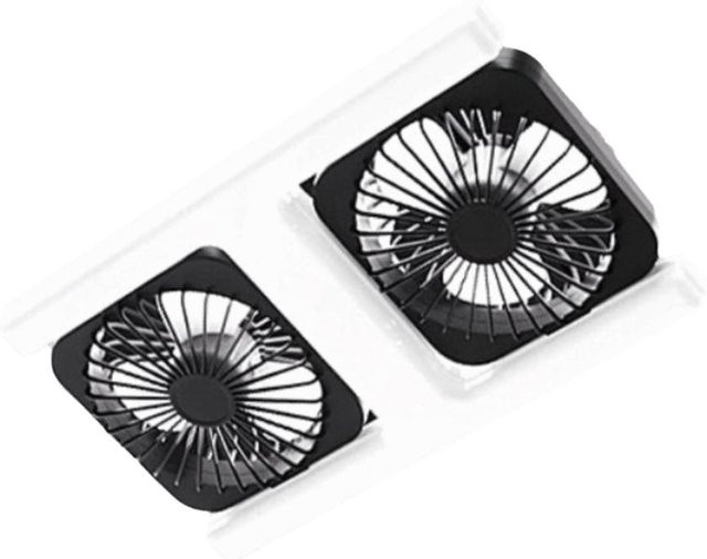 FufaDoors LED Deckenventilator mit Fernbedienung und dimmbarer Beleuchtung, Schwarz, 60W - Bild 1