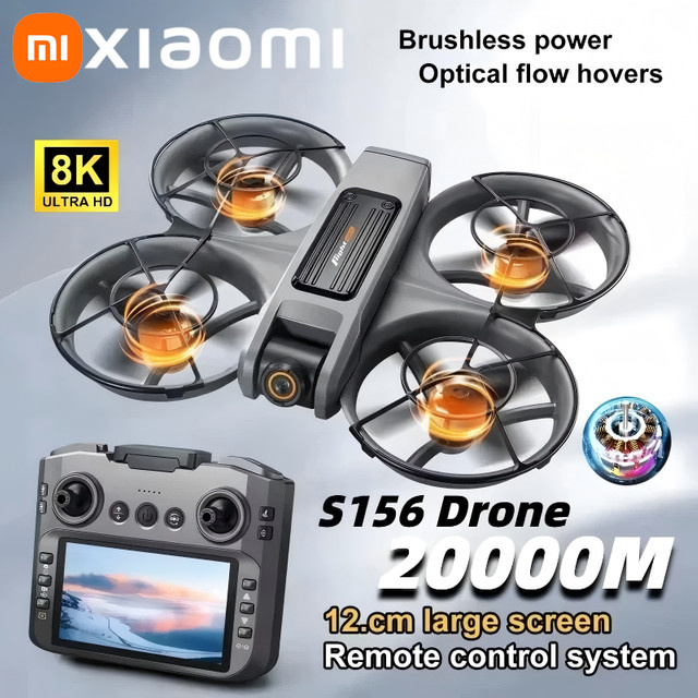 Xiaomi S156 GPS-Drohne mit 8K Aerial HD Weitwinkel-Doppelkamera, 5G WIFI und bürstenlosem Motor in Orange - Bild 1