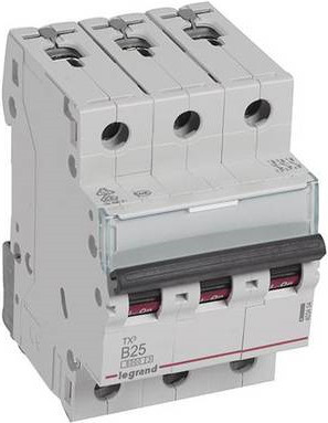 Legrand TX3 LS Leitungsschutzschalter MCB B25A 3-polig 6kA Weiß 3M - Bild 1