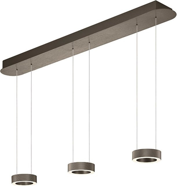 Elements by Bankamp Noah 20741 LED-Pendelleuchte in Bronze, dimmbar mit Fernbedienung und höhenverstellbar, warmweiß (2700K) - Bild 1