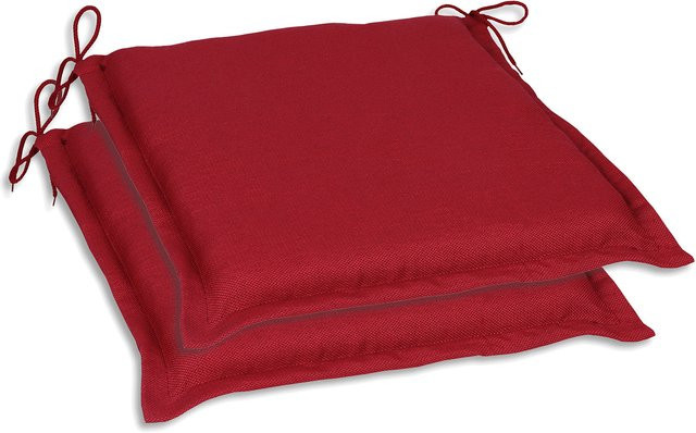 GO-DE TEXTIL Gartenau Kissen Set in Kirschrot, 2er Set, rechteckig, Höhe: 5 cm - Bild 1