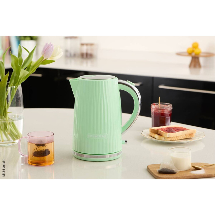 Russell Hobbs Wasserkocher Eden Green mit Kalkfilter, 1,7 l, B/H/T: 22,5 x 25,2 x 15,6 cm - Bild 2