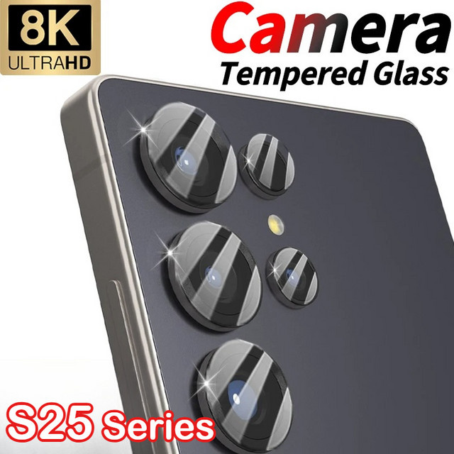 1-5er Set gehärtetes Glas Kameraschutz für Samsung Galaxy S26 S25 Edge S24 S23 FE Plus Ultra transparent - Bild 1