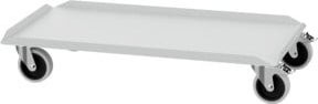 Bedrunka+Hirth Rolluntersatz für Flügeltürenschrank, Weiß, B/T/H: 100 x 50 x 15 cm - Bild 1