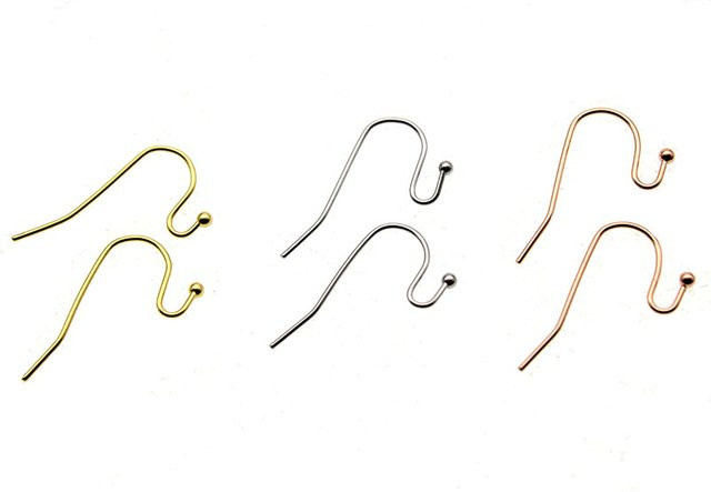 SUMOORL Ohrring Haken Edelstahl, Gold, Unisex - Bild 1