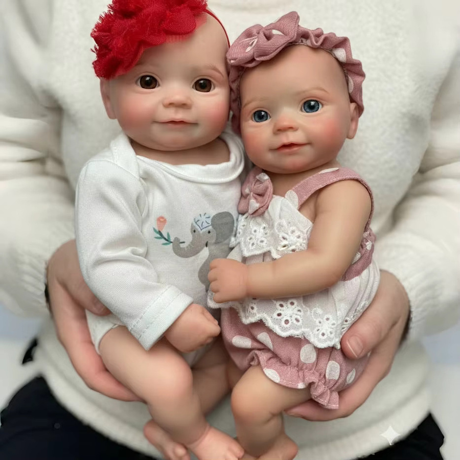 CatDoneca Bebe Reborn Mädchen Puppen, Silikon, Waschbarer Körper, 1-teiliges Set - Bild 2