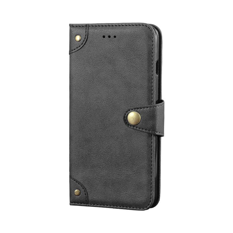BONUMUM Retro Lederhülle mit Metallverschluss für Blackview XPLORE 2, Handyhülle aus Kunstleder - Bild 1