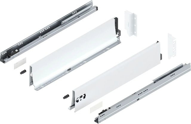 Blum Tandembox antaro K Vollauszug Blumotion Seidenweiß 550 mm 30 kg 1 Paar - Bild 1