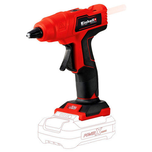 Einhell Power X-Change Akku-Heißklebepistole TE-CG 18 Li Solo in Rot/Schwarz für 11mm Klebesticks - Bild 3