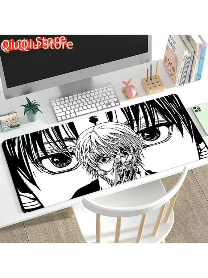 Potdemiel XXL Gaming-Mauspad mit Anime-Charakter in Multicolour, rutschfeste Schreibtischmatte für PC und Laptop - Bild 5