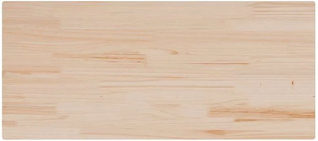 vidaXL Tischplatte aus Massivholz Kiefer, rechteckig, Beige, B/T/H: 90 x 40 x 2,5 cm - Bild 1