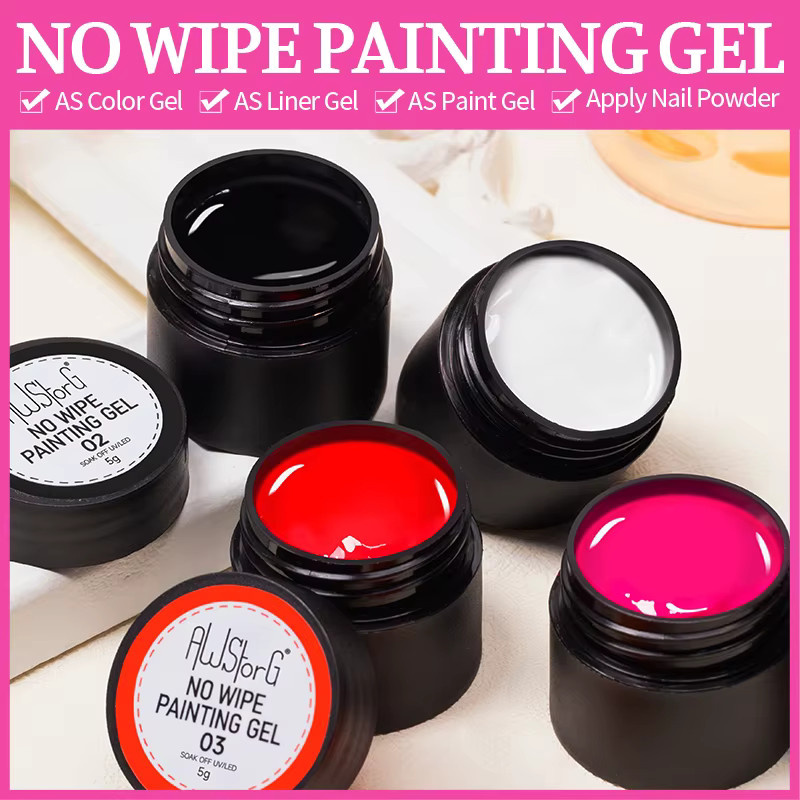 AWStorG Nail Art Painting Gel, Schimmernd, 5 g - Bild 4
