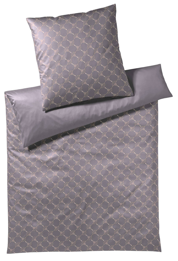 JOOP! Bettwäsche Cornflower Gradiant 4059 aus Mako-Satin in Blau und Grau, B/H: 155 x 220 cm mit Kissen 40 x 80 cm - Bild 1
