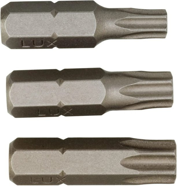 LUX-TOOLS Bit-Satz für Schraubendreher mit TX25, TX30 und TX40 - Bild 1