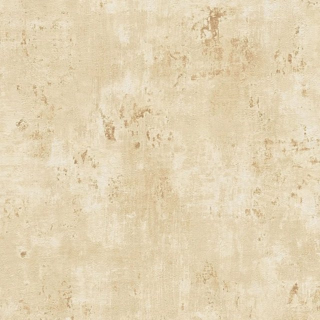 PROFHOME Spachtel Putz Tapete mit Struktur und Glanzeffekt in Beige Gold, B x L: 0,53 m x 10,05 m - Bild 1