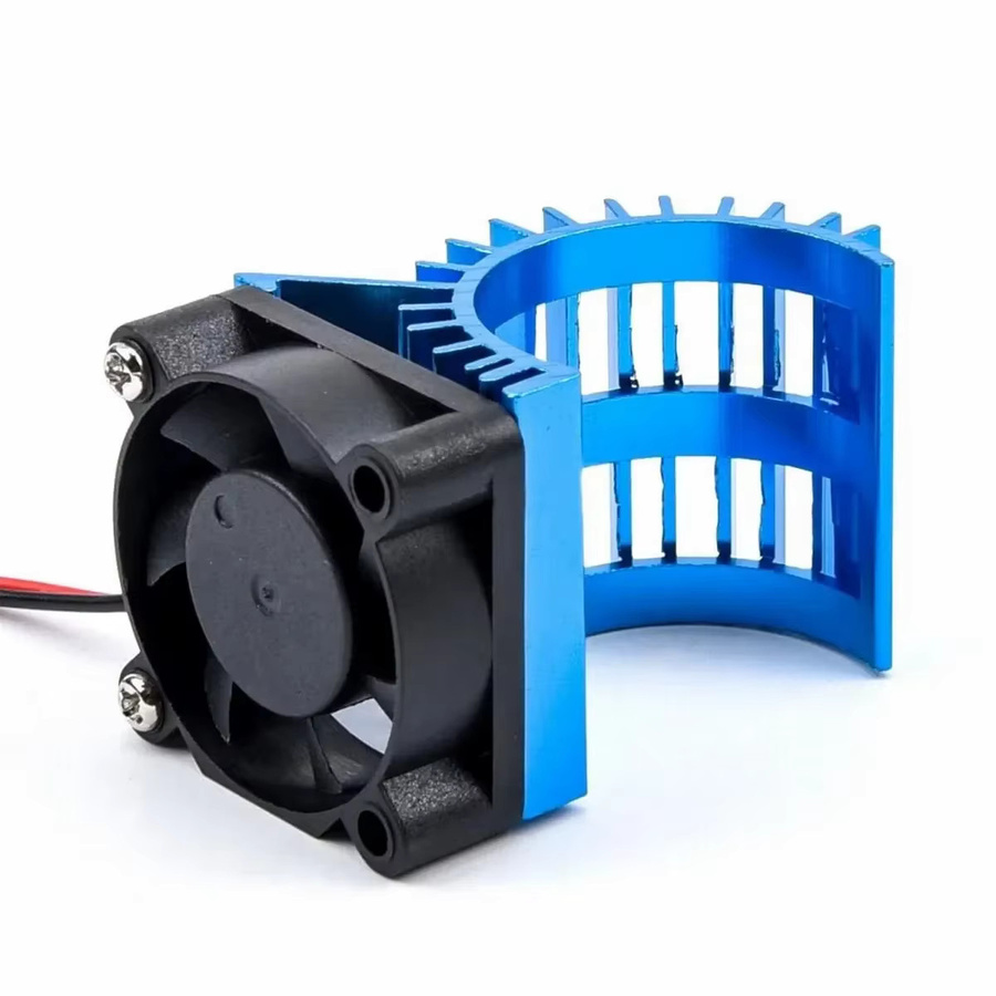 SCLMRC Aluminium 3650 380/540 550 Elektromotor Abdeckung Kühlkörper Lüfter Anzug, Blau, Metall - Bild 1