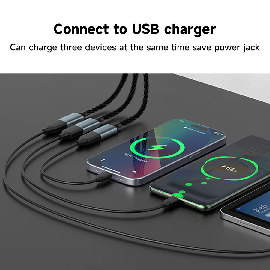 Xiaomi 3-Port USB-A Hub OTG-Adapter für Computer und Macbook in Silber - Bild 3