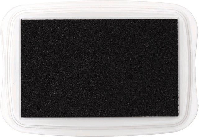 Rico Design Textilstempelkissen Schwarz B: 9 cm, H: 6 cm - Bild 1
