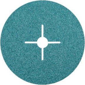 PFERD Zirkon Fiberscheibe Ø 180 mm Körnung 36 für hohen Abtrag auf Stahl, 25 Stück, Farbe: Türkis - Bild 1